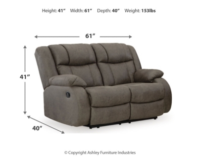 First Base Reclining Loveseat, , large