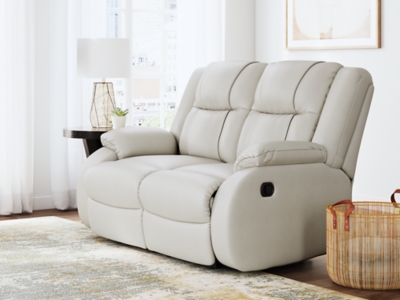 First Base Manual Reclining Loveseat | Ashley