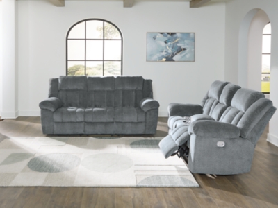 Tip-Off Sofa and Loveseat, Slate