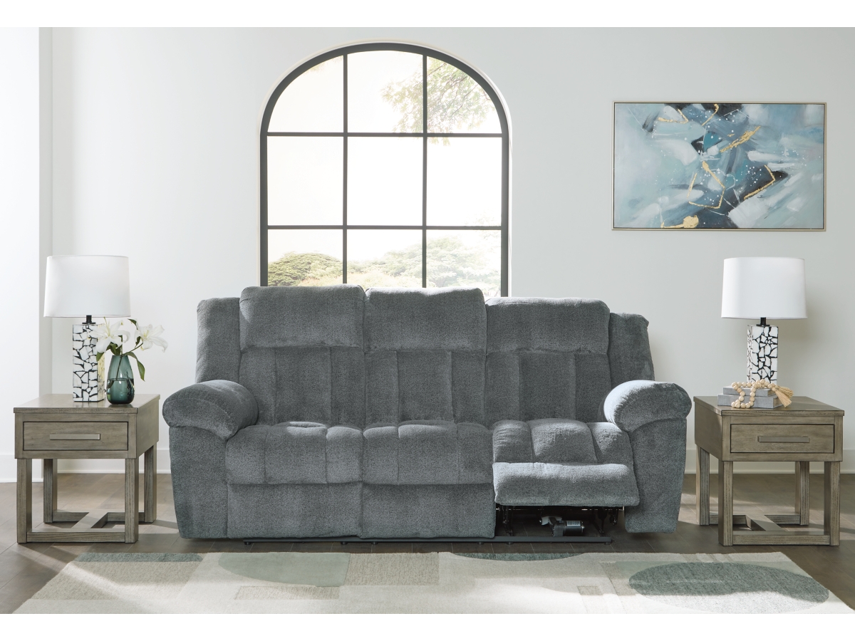 Laura Ashley ソファ Tip-Off Dual Power Reclining Sofa | Ashley