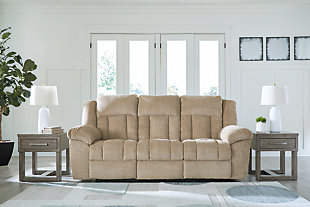 Tip-Off Power Reclining Sofa, Wheat, rollover