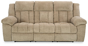 Tip-Off Power Reclining Sofa, Wheat, large