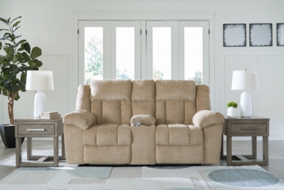 Tip-Off Dual Power Reclining Loveseat, Wheat