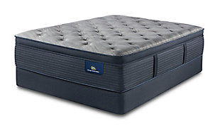 Serta Soothing Rest Plush Pillow Top Twin Mattress, Multi, rollover