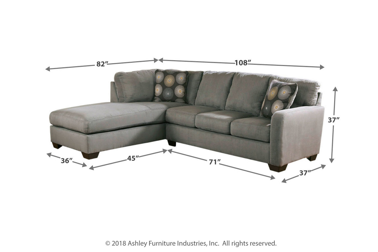 Zella 2 Piece Sectional With Chaise Ashley Homestore