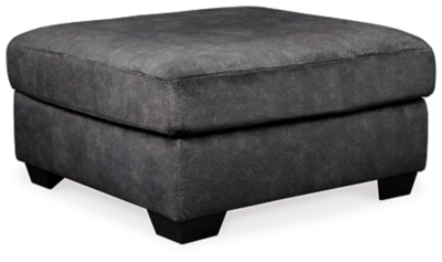 Accrington Oversized Ottoman, Granite, large