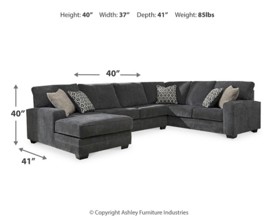 Tracling Armless Loveseat Dimensions