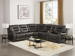 Wasson 6-Piece Power Reclining Sectional, , rollover