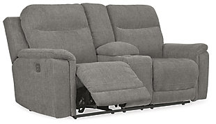Mouttrie Power Reclining Loveseat with Console, , large