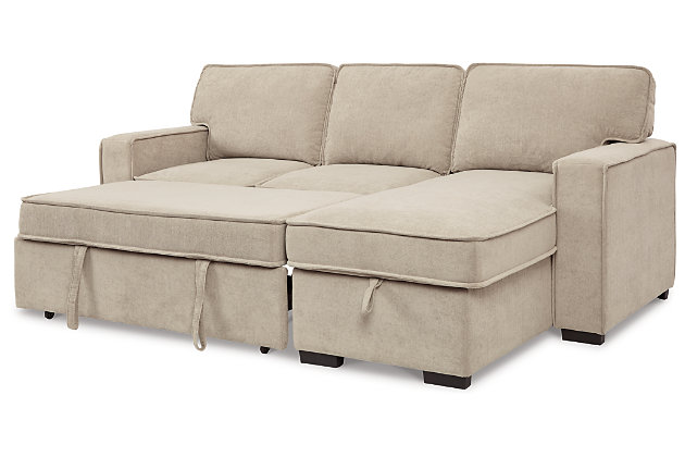 Darton 2 Piece Storage Sleeper, Small Sectional Sofa With Storage