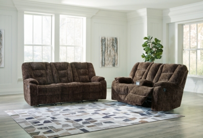 Soundwave Sofa and Loveseat, Chocolate