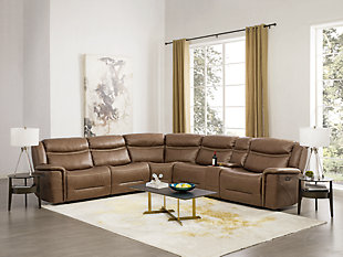 Glenvale 6-Piece Power Reclining Sectional, , rollover