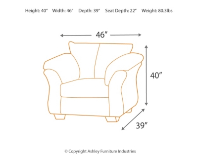 Darcy Chair, Cobblestone, large