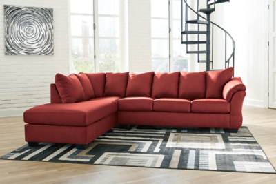 Darcy 2-Piece Sectional with Chaise, Salsa, rollover