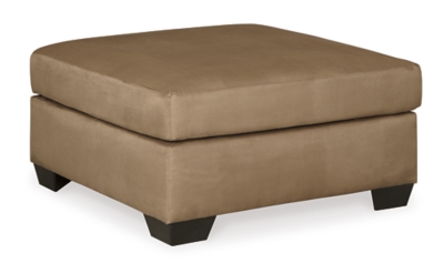 Darcy Oversized Accent Ottoman, Mocha, rollover