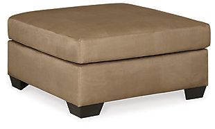Darcy Oversized Accent Ottoman, Mocha, large