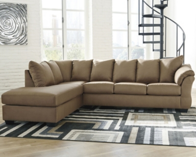 Darcy 2-Piece Sectional with Chaise, Mocha, large