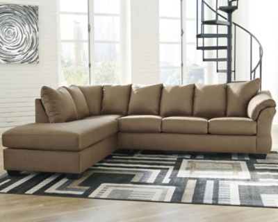 Darcy 2-Piece Sectional with Chaise, Mocha, rollover