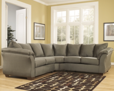 Darcy 2-Piece Sectional, Sage, large