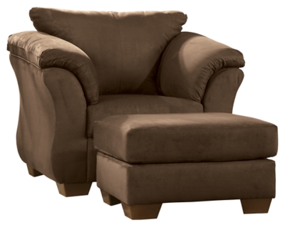 Darcy chair and online ottoman