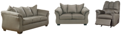 Darcy Sofa, Loveseat and Recliner, Cobblestone