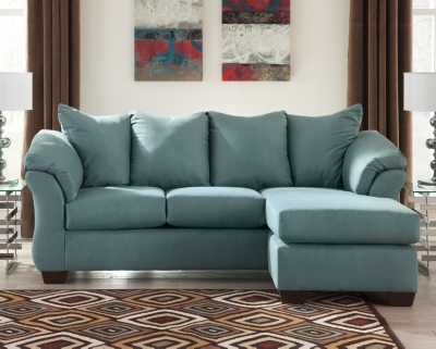 Darcy Sofa Chaise, Sky, large