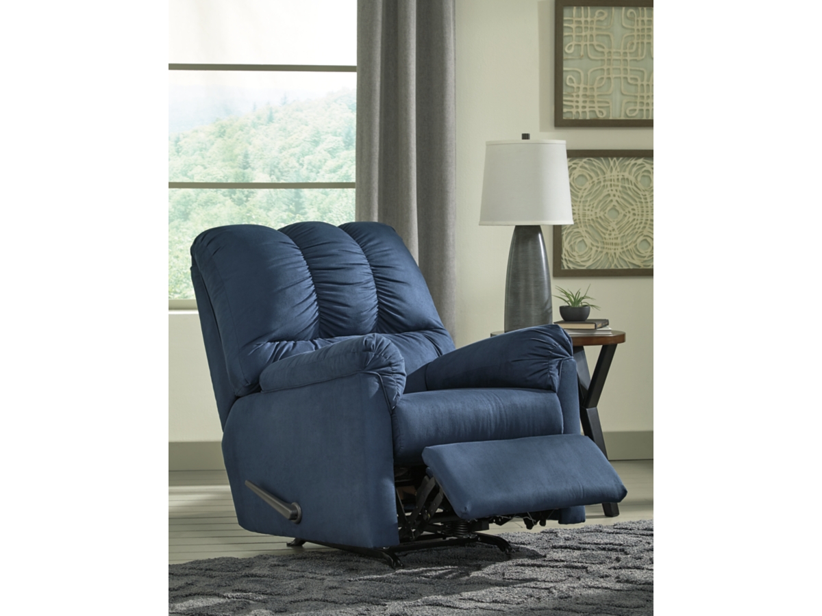 Darcy blue rocker recliner sale