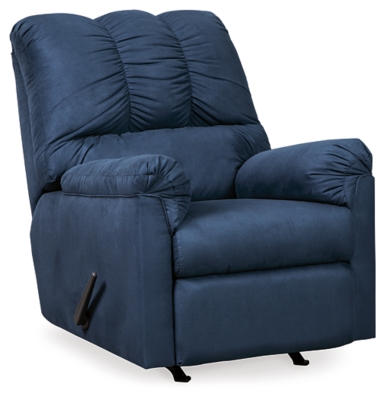 Blue on sale oversized recliner