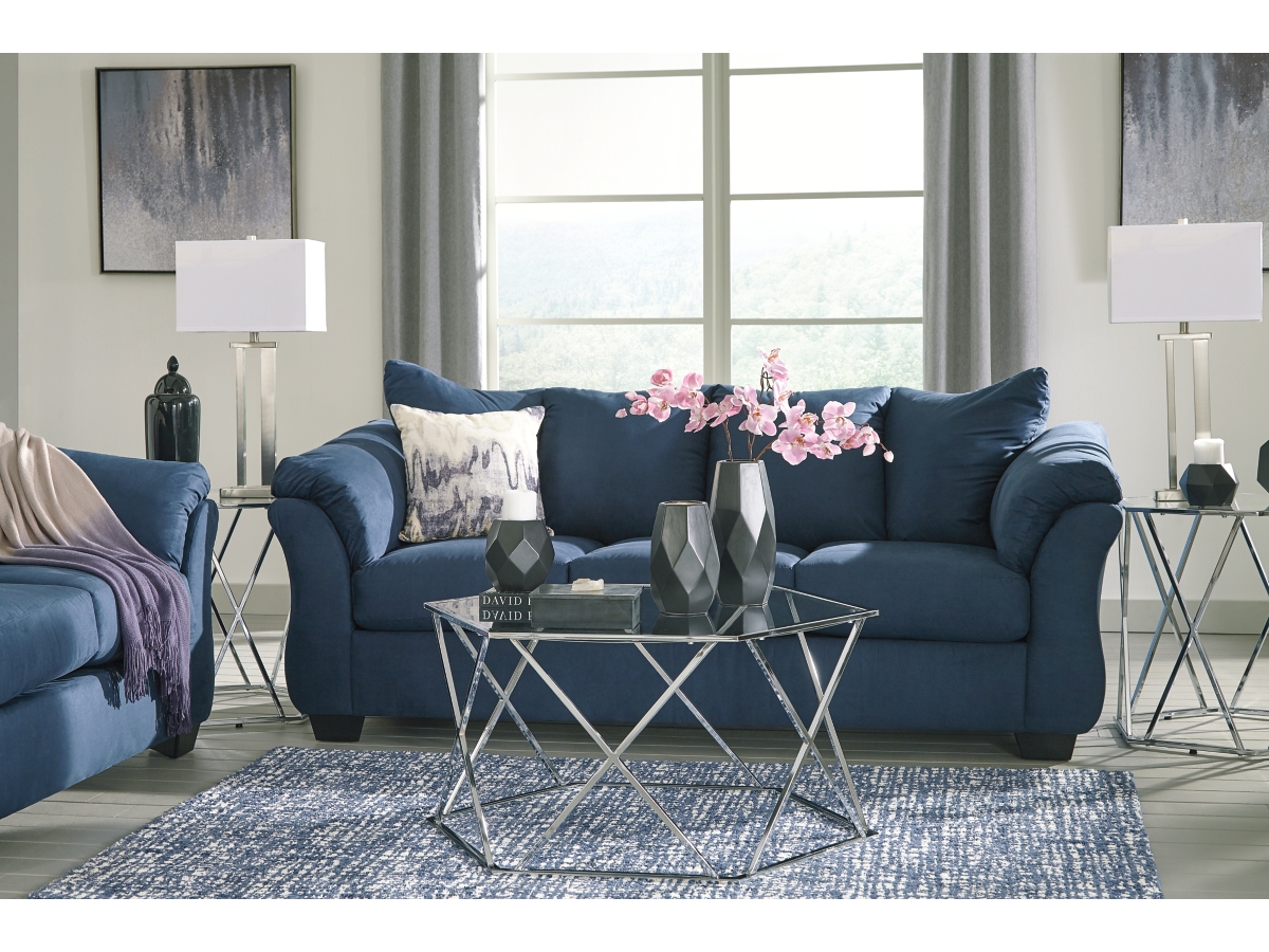 Ashley furniture deals darcy blue sofa