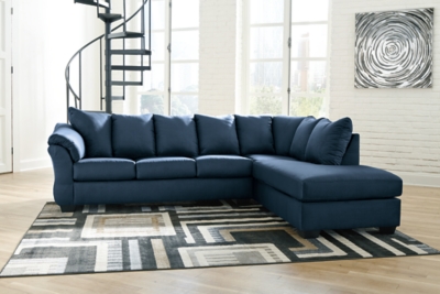 Darcy 2-Piece Sectional with Chaise, Blue, large