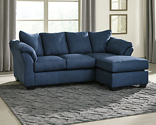 Darcy Sofa Chaise, Blue, rollover
