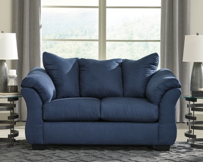 Darcy Loveseat, Blue, large