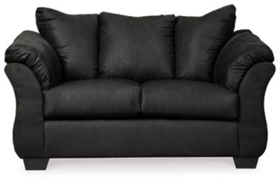 Darcy Loveseat, Black, large