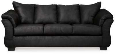 Darcy Sofa, Black, large