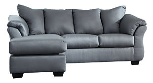 Darcy Sofa Chaise, Steel, large