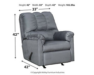 Darcy Recliner, Steel, large