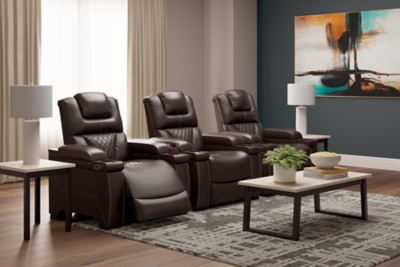 Warnerton 3-Piece Home Theater Seating, Chocolate