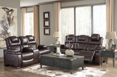 APG-75407-SL Warnerton Dual Power Reclining Sofa and Loveseat S sku APG-75407-SL