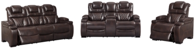 APG-75407SLR Warnerton Sofa, Loveseat and Recliner, Chocolate sku APG-75407SLR