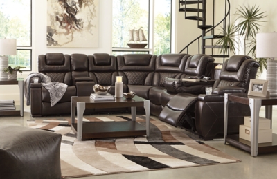 Warnerton 3 Piece Dual Power Reclining Sectional Ashley