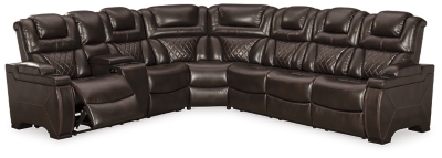 Warnerton 3 Piece Power Reclining Sectional Ashley Furniture