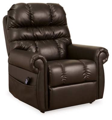 Mopton Power Lift Recliner, Chocolate, large