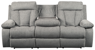 Mitchiner Reclining Sofa with Drop Down Table, , large