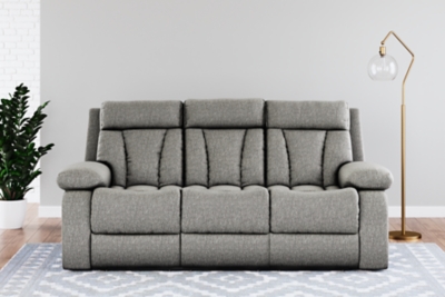 Ashley mitchiner reclining sofa with drop down table new arrivals