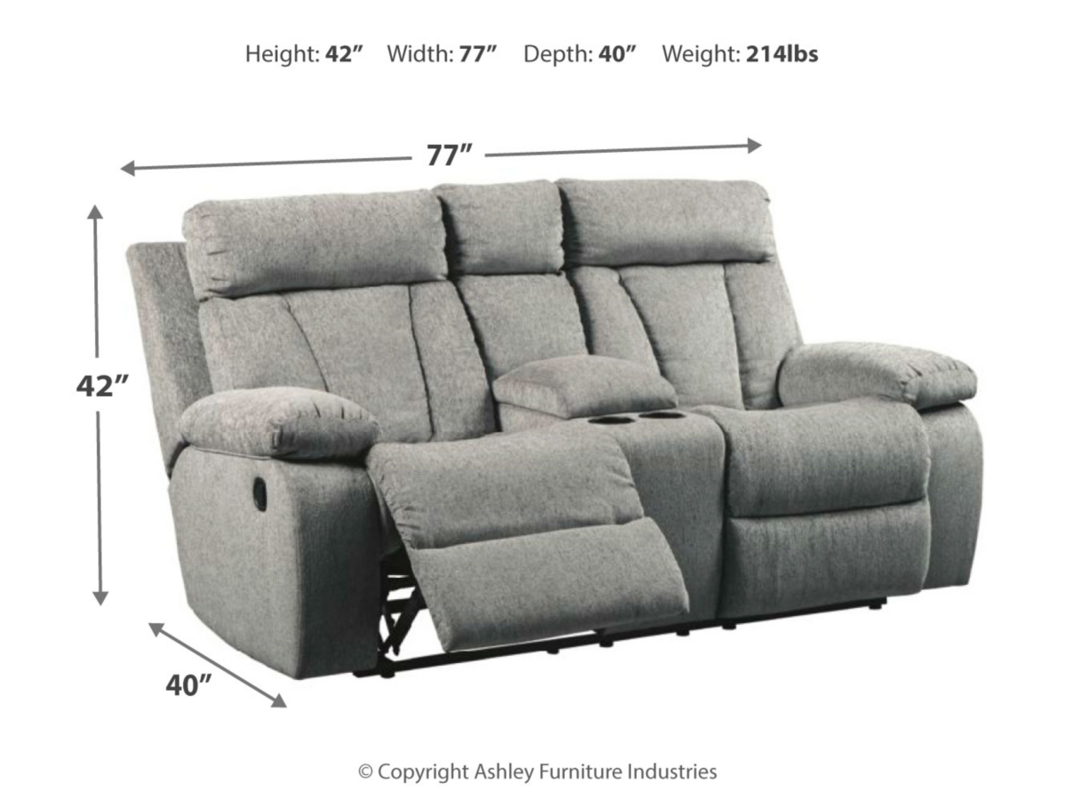 Mitchiner Manual Reclining Sofa and Loveseat Set