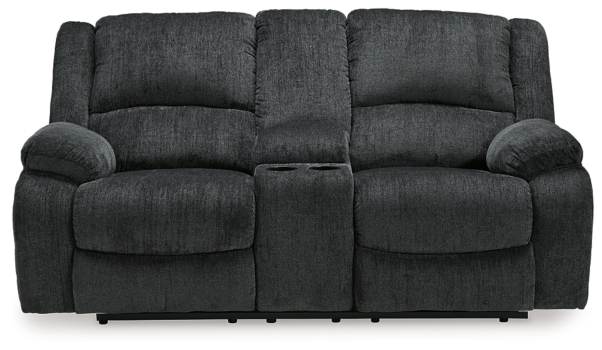 Draycoll Power Reclining Loveseat with Console Image