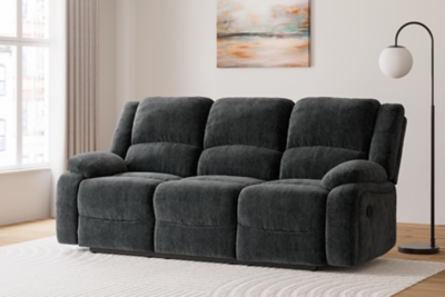 Draycoll Manual Reclining Sofa, Slate