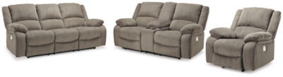 Draycoll Power Sofa, Loveseat and Recliner