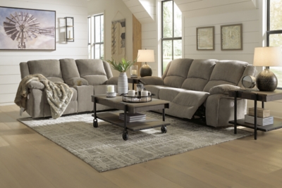Draycoll Power Reclining Sofa and Loveseat Set