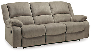 Draycoll Reclining Sofa, Pewter, large